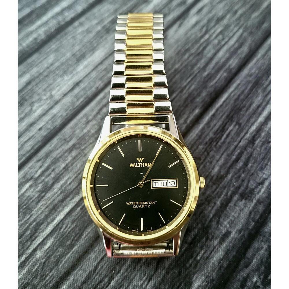 Vintage Rare Condition Waltham 2 Tone‎ Day Date Men's Watch